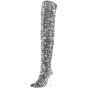Aqua sequin boots from Saks Fifth Avenue